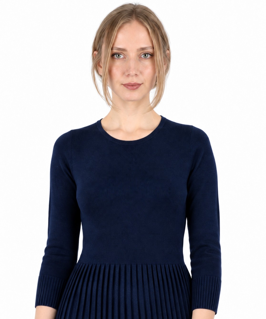 Rochie midnight blu din lână